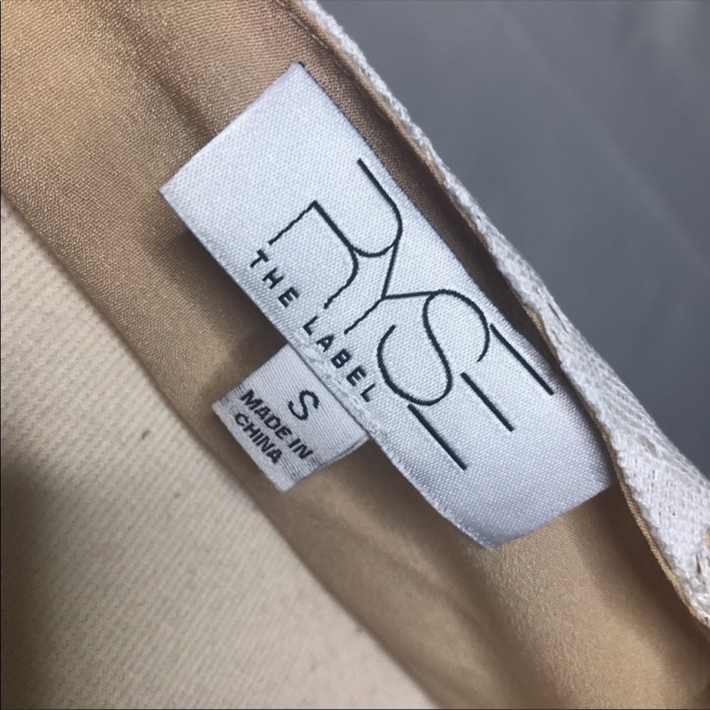 Lulus White Nude Lace Maxi dress - Picture 6 of 7